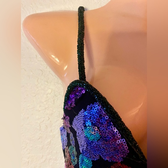 🌟For Love and Lemons Ariana Party Dress🌟Mini Sequins Ice Skater XS - Picture 7 of 14